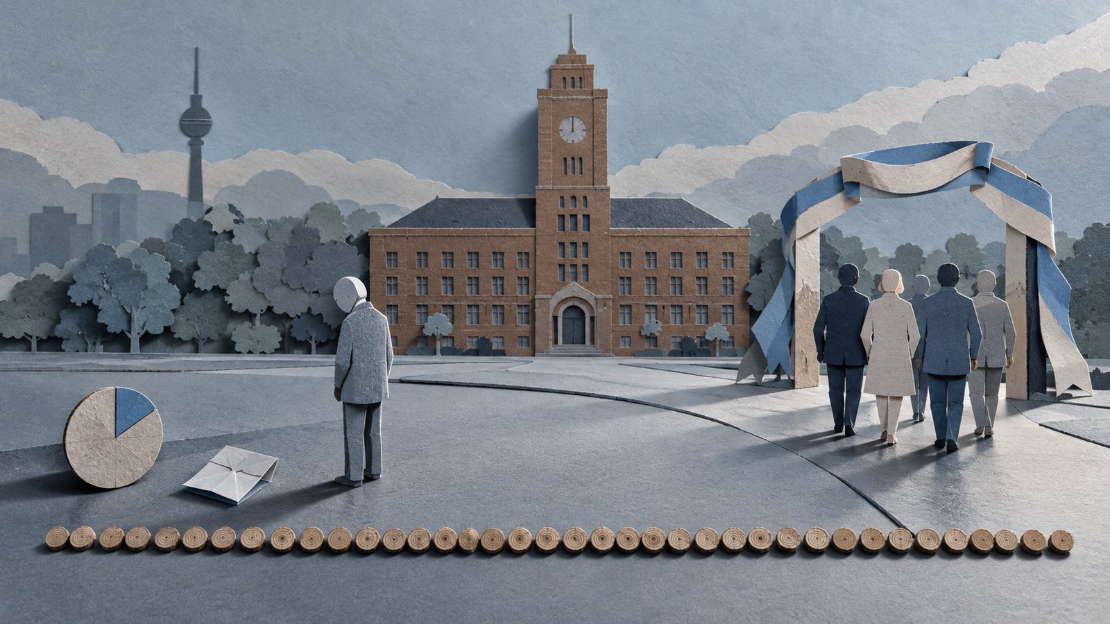 Paper-craft illustration