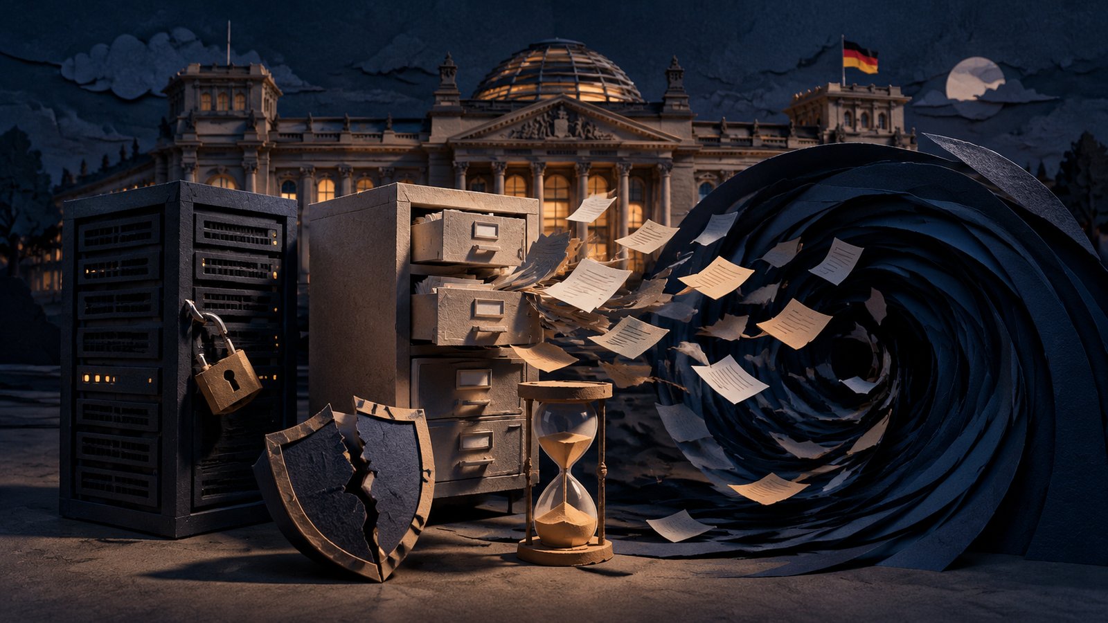Paper-craft illustration