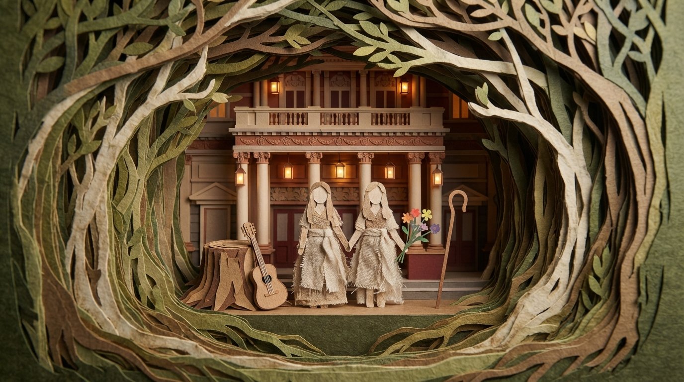 Paper-craft illustration