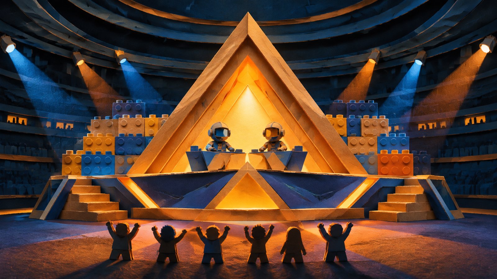 Paper-craft illustration