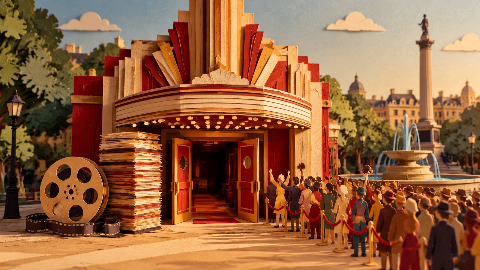 Illustration en papier découpé