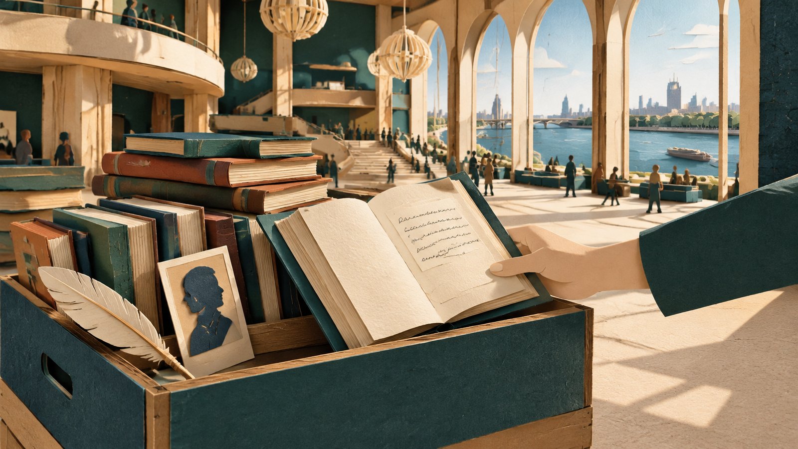 Paper-craft illustration