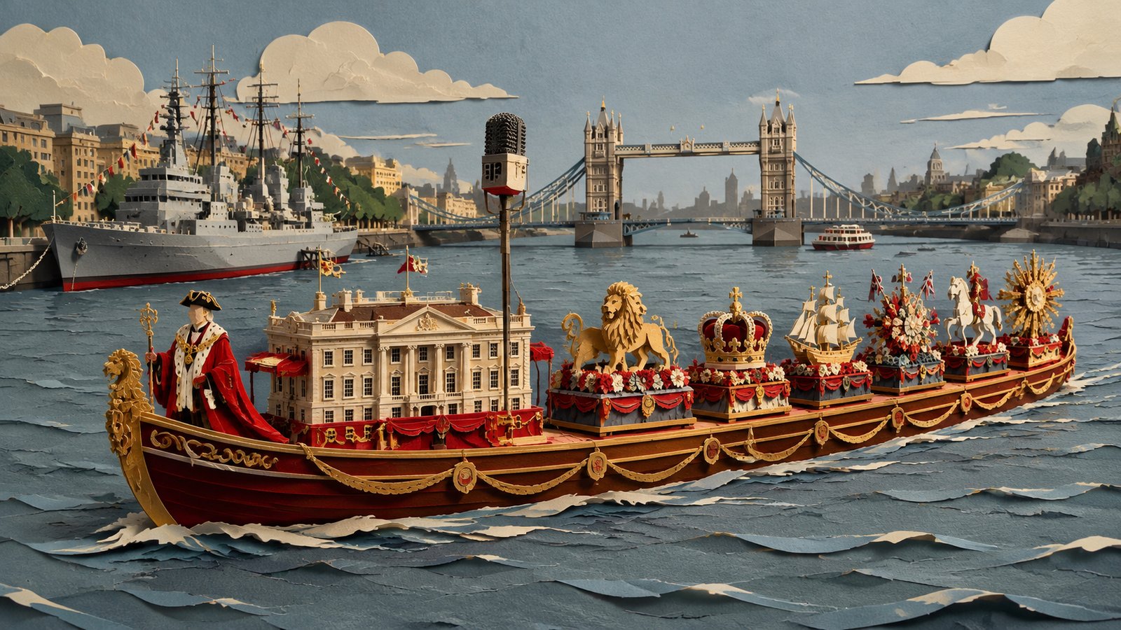 Illustration en papier découpé