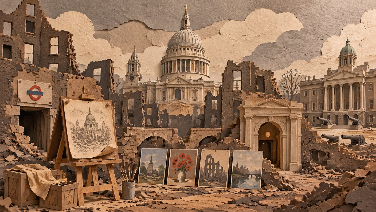 Paper-craft illustration