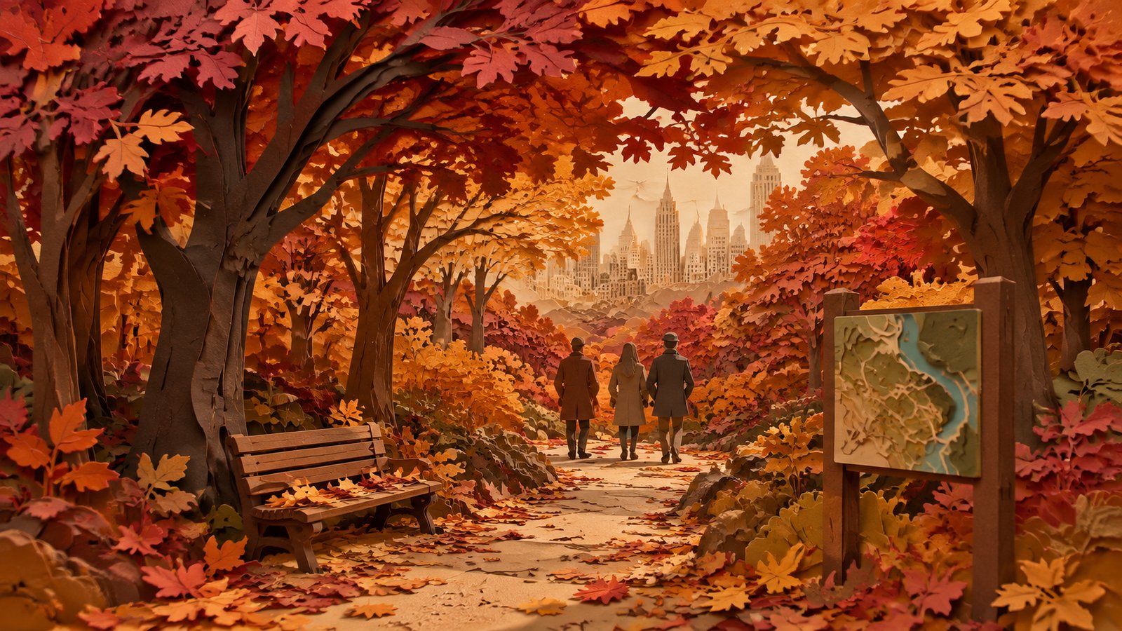 Papierkunst-Illustration