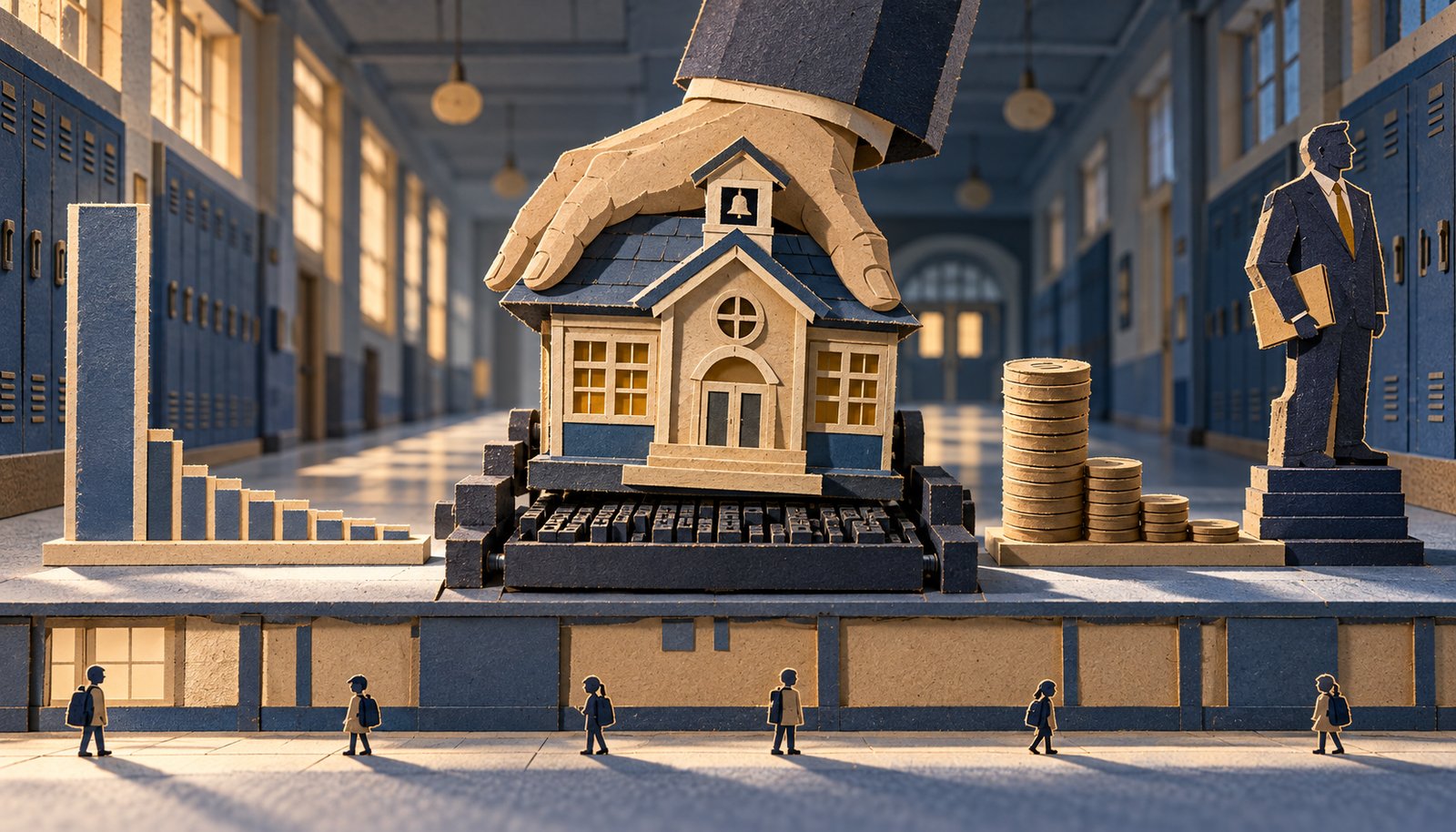 Paper-craft illustration