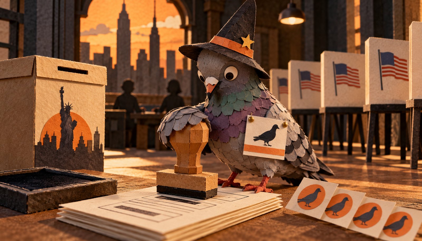 Paper-craft illustration