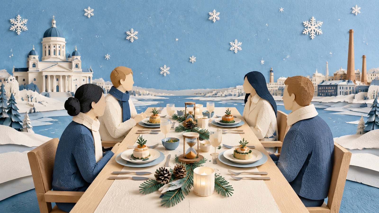Papierkunst-Illustration